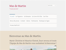 Tablet Screenshot of masdemartin.fr
